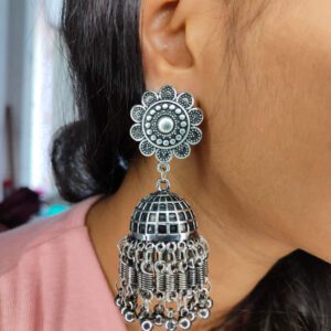 big-oxidised-jumka-earrings